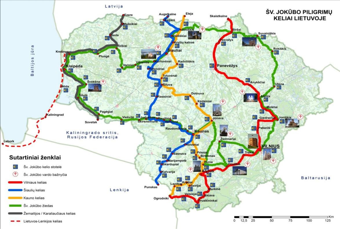 Šv. Jokūbo piligrimų kelias Lietuvoje sertifikuotas dar trejiems metams