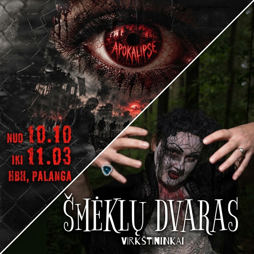 Spalio mėnesį Kretingos rajone du šiurpiausi pramogų parkai!