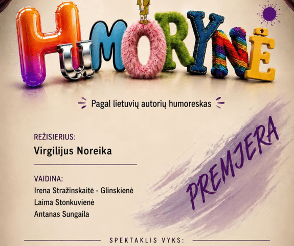 Spalio 14 d. Spektaklis „Humorynė“